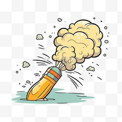 爆炸字体图片_吹剪贴画卡通爆炸小球炸弹 向量