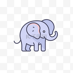 大象标志图片_小可爱大象设计 PSD