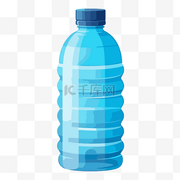 蓝色空背景图片_塑料水瓶 向量