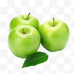 新鲜水果白色图片_青苹果 新鲜 水果