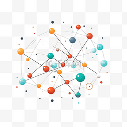 分子原子图片_分子和原子的最小风格插图