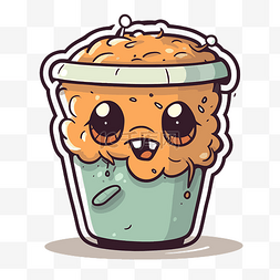 可爱的食品的字体图片_卡哇伊人物食品卡通冰淇淋在可爱