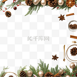 日式美食节图片_平躺式节日圣诞餐桌布置，带复制