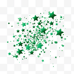 五彩纸屑背景图片_绿色星星五彩纸屑绿色星星闪闪发