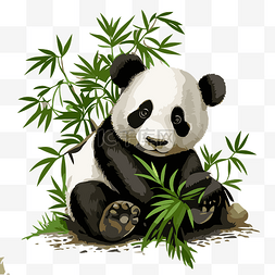 自由熊猫 向量