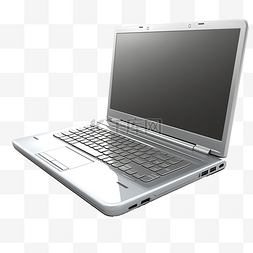 笔记本电脑 3d 插图
