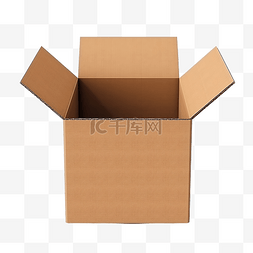 盒子的包装图片_棕色盒子打开