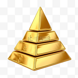 金字塔的金砖图片_金条金字塔