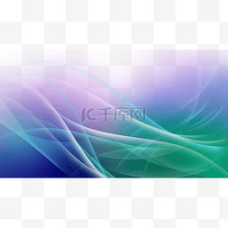 曲线光效图图片_抽象线条商务边框横图蓝紫色商业