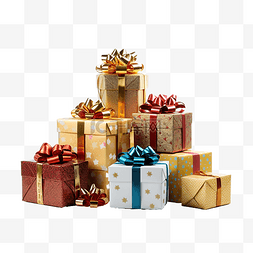 包装盒白盒图片_美丽的圣诞礼物，玩具隔离在白色