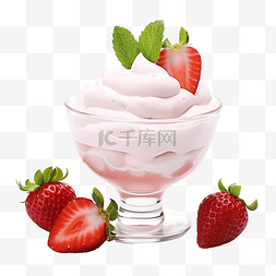 草莓味爆米花图片_草莓慕斯加鲜奶油
