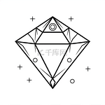 钻石的数字艺术品