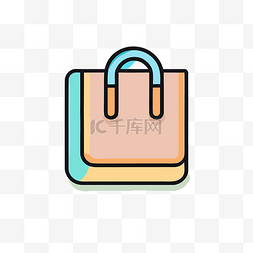 购物袋是彩色的 向量