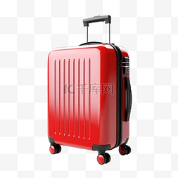 红色手提箱旅行配件