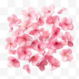 粉红色的樱花花瓣