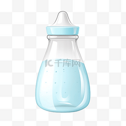 婴儿奶瓶插画