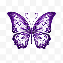 紫色蝴蝶群图片_紫色蝴蝶与线条