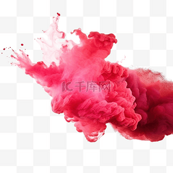 煙图片_抽象红尘红烟水彩点的抽象艺术粉