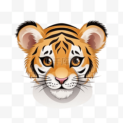虎豹动物图片_可爱的虎脸