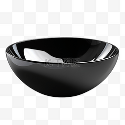 黑色瓷碗png文件