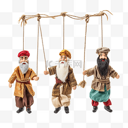 挂在绳子图片_挂在绳子上的三个智者的滑稽圣诞