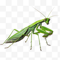 夜市漫画图片_螳螂昆虫美丽的绿色蚱蜢角色