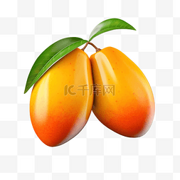 有蔬菜的插图背景图片_3d 插图水果芒果
