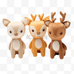 可爱的鹿玩具
