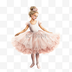 临时演员图片_穿着芭蕾舞短裙的可爱芭蕾舞演员