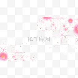 闪烁四角星图片_四角星光晕边框横图发光