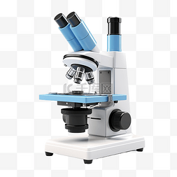 高端生物医药图片_具有高质量渲染的 3D 显微镜隔离