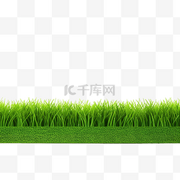 规划土地图片_明亮的绿色草边框隔离 3D 渲染插