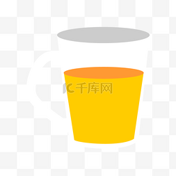 橙汁一杯黄色