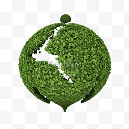 拯救生态地球日 3d 插图