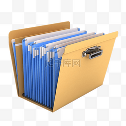 文件管理文件夹上传的 3d 插图