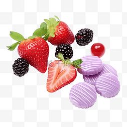 甜甜的味道图片_甜甜的糖果紫色和草莓