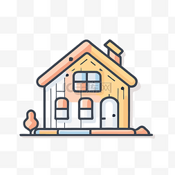 建造设计图片_用于网页设计的房屋轮廓平面图标