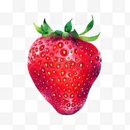 ai生成草莓水果插画