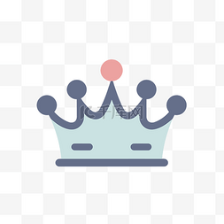 皇冠图标白色图片_在白色背景上隔离的皇冠图标 向
