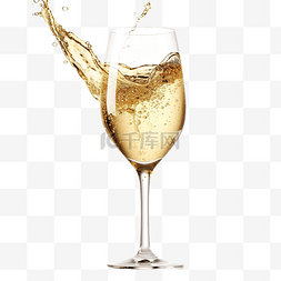 葡萄酒杯子图片_新鲜的香槟杯饮料