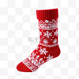 紅色禮物的聖誕襪
