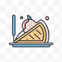免费的矢量插图图片_用于设计图标矢量插图的馅饼和冰