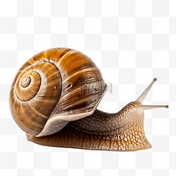 蜗牛有趣的软体动物