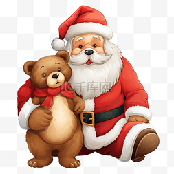 圣诞老人和熊
