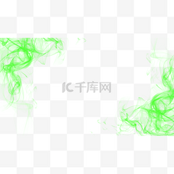 绿色创意素材图片_烟雾飘渺抽象
