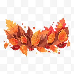 秋装上市背景图片_秋天的叶子横幅 向量