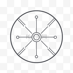 rohs标图片_带有多条连接线的圆形轮廓图标 