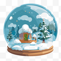 雪下图片_背景是透明的雪剪贴画卡通雪球，