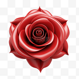 3d 红玫瑰花