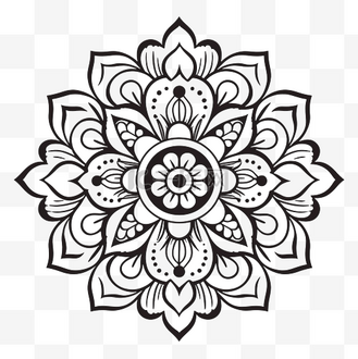 花装饰图案圆形图片_花装饰图案圆形素材-花装饰图案圆形图片大全-千